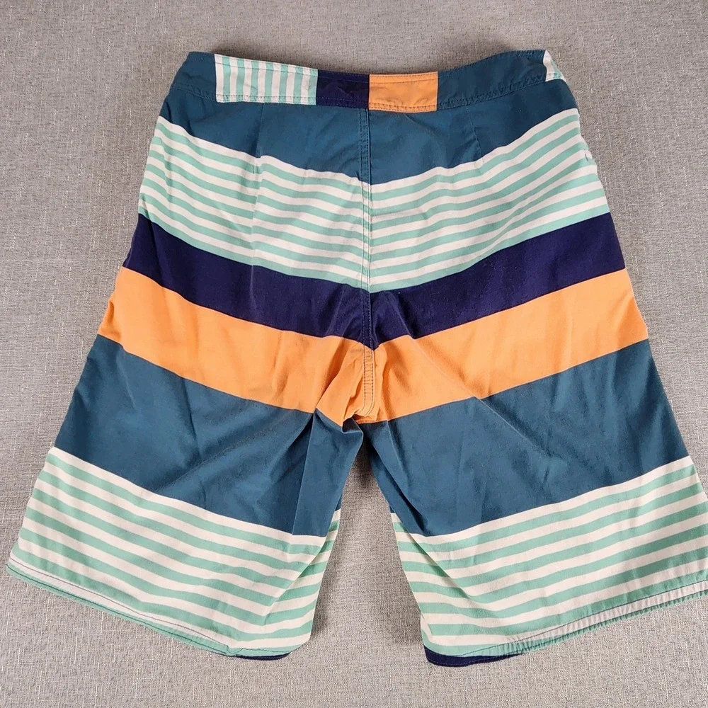 VTG Patagonia Men's 31W Wavefarer Board Shorts Swim Trunks Striped Multicolor